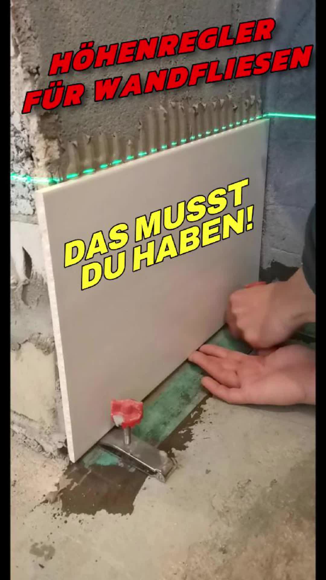 Wandfliesen‑Höhenregler – Edelstahl‑Nivellierhilfe bis 250 kg