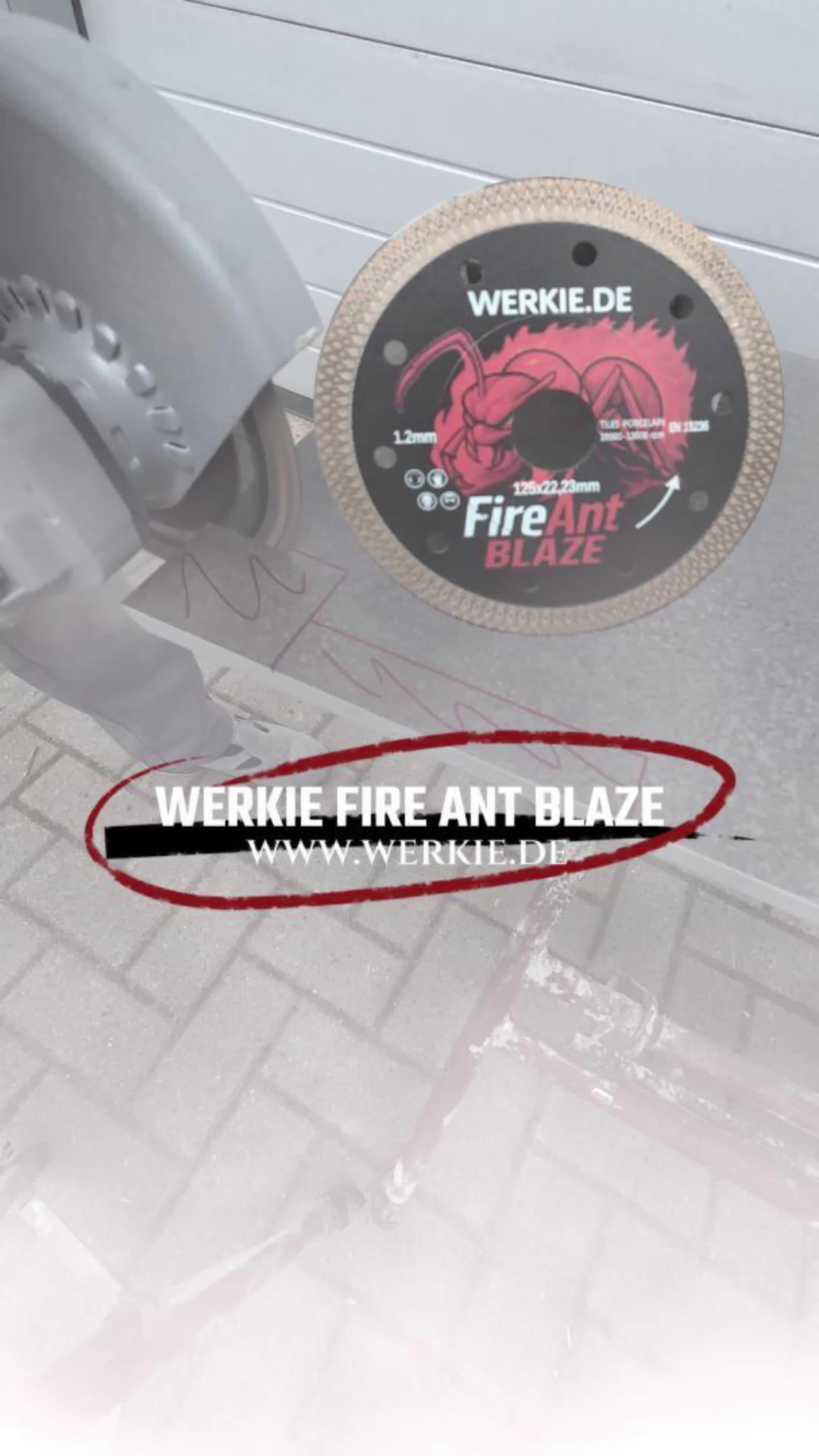 Fire Ant Blaze 125 mm Diamanttrennscheibe 1,2 mm