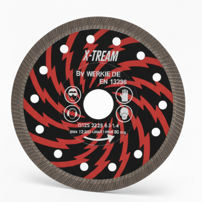 X-Tream Diamantscheibe 125 mm – Turbo Power für Feinsteinzeug