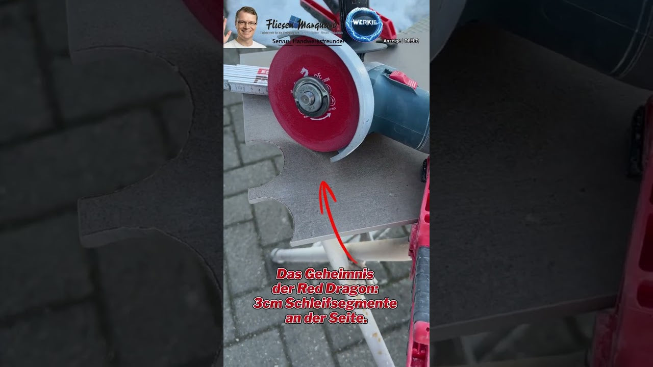 Red Dragon Diamanttrennscheibe – schneiden & schleifen