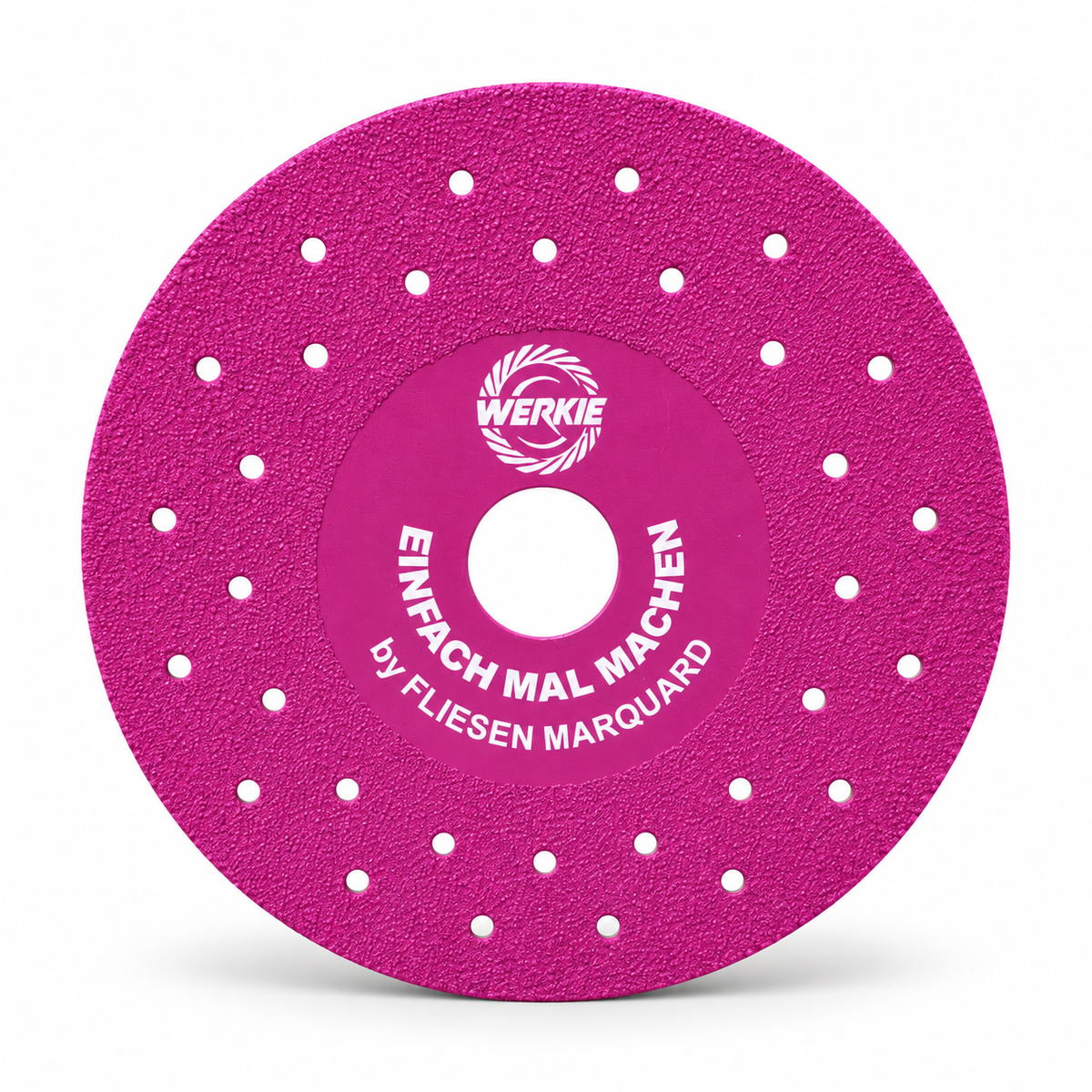 WERKIE Pink-Edition – Einfach mal machen Diamantscheibe 125mm Rückseite